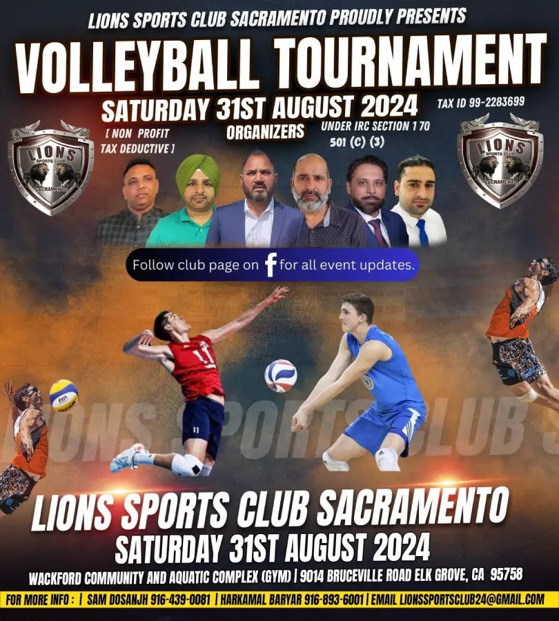 Volleyball players compete at the 2024 tournament in Elk Grove, California.